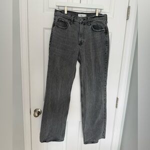 Abercrombie & Fitch Low Rise Baggy Jean Gray